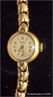 Ladies 9ct  Gold Rotary Maximus Cocktail Watch