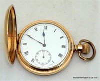 Antique Swiss10k Gold Plated Dennison Pocket Watch