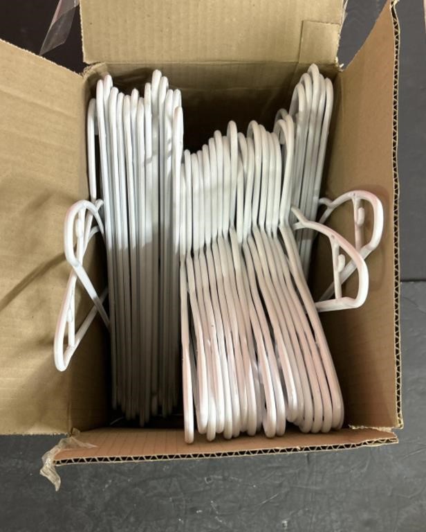 Box of 40 Plastic Hangers