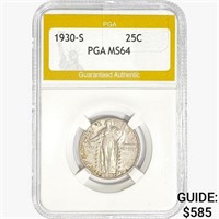 1930-S Standing Liberty Quarter PGA MS64