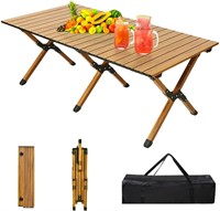 4ft Low Height Folding Camping Table, Wooden