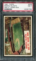 1961 Topps #406 Mantle. PSA NM 7.