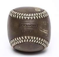 Coach Leather-Clad Bean Filled Baseball