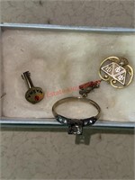 Antique Rings and Small Pins (living room)