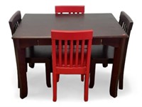 Childs Table and Chairs Wooden Set