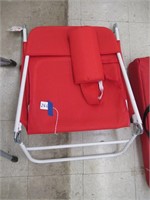 foldable lounge chair w/ pillow