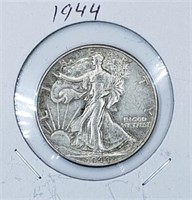 1944 U.S. Silver Walking Liberty Half Dollar