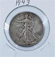 1943 U.S. Silver Walking Liberty Half Dollar