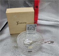 Vintage Fostoria Transition Crystal bowl  with box
