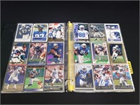 Binder of Colts football cards