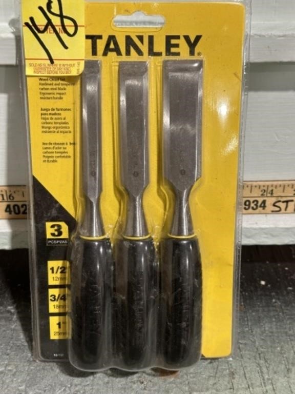 NEW STANLEY CHISEL SET