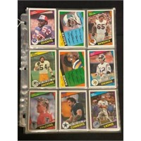 (180) 1984 Topps Football Cards With Stars