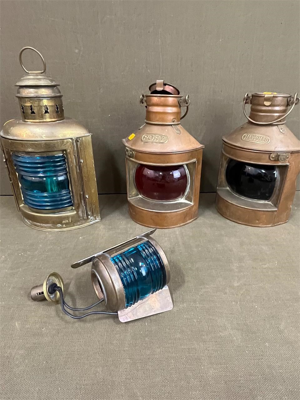 4 Vintage Ships Lights: Port, Starbird, etc.