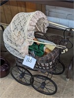 Vintage Stroller and Doll