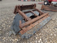 Manure scraper with skid steer attachment