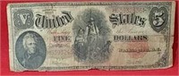 Series 1907 Five Dollar Woodchopper Note