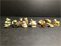 Red Rose Tea Figurines. Some have markings on