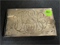STERLING SILVER MONOGRAMMED COMPACT