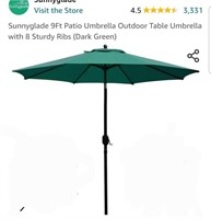 Sunnyglade 9Ft Patio Umbrella Outdoor Table