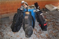 3 Golf Bags & Clubs
