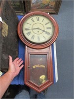 antique waterbury clock - drop style regulator