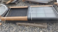 2 Big aluminum windows