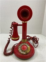 DECO-TEL CANDLESTICK ROTARY TELEPHONE