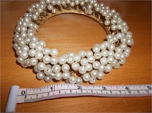 Pearl Wedding Candle Ring