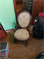 Padded seat rocking chair