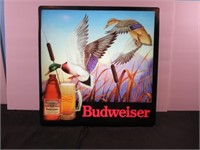 *Cool 1988 Budweiser Duck Bar Light Measures 18" x