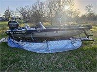 2012 bass tracker Boat clear 76 hours clear title