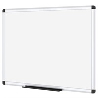 VIZ-PRO Magnetic Dry Erase Board, 36 X 24 Inches,