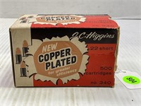 250 ROUNDS OF VINTAGE J.C. HIGGINS COPPER PLATED