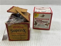 VINTAGE WESTERN SUPER-X BOX WITH 7 ASSORTED 410 GA