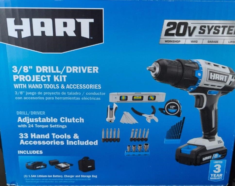 HART DRILL/DRIVER PROJECT KIT