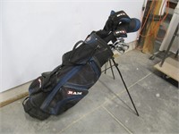 LEFT HAND RAM GOLF CLUBS & BAG