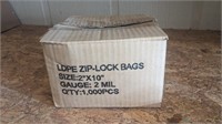 Zip Lock Bag Lot 2x10