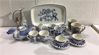 Assorted Blue & White Ceramics K14F