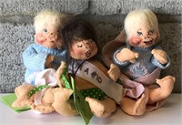 Three Annalee Dolls