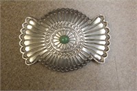 Native American Sterling Silver Belt Buckle