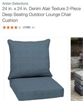 Denim Alair Texture 2-Piece Deep Seating Outdoor