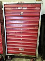Heavy Duty 15 Drawer Upright Tool Box with Casters