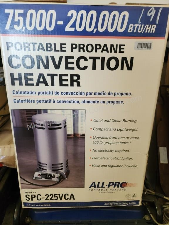 All Pro Propane Convection Heater