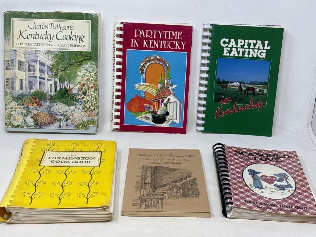 Assortment of Kentucky cookbooks (6)