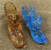 2 - Fenton Glass Slippers