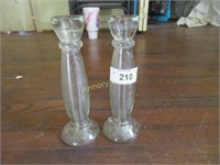 Old ribbed candle sticks