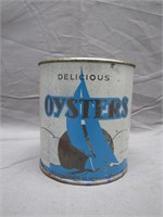 Vintage Delicious Oysters Can w/Lid