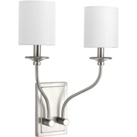 Bonita Collection Brushed Nickel Two-Light Wall Sc