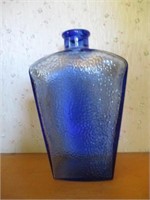 Blue glass bottle made in canada