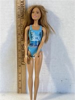 Mattel 2015 Barbie Blue Vacation Sunset Swimsuit